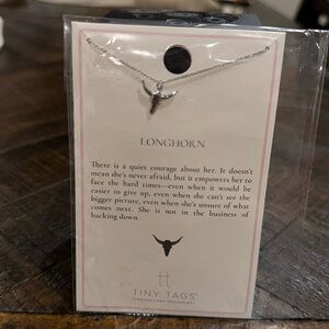 (2 for $20) Tiny Tags Longhorn Necklace from target
